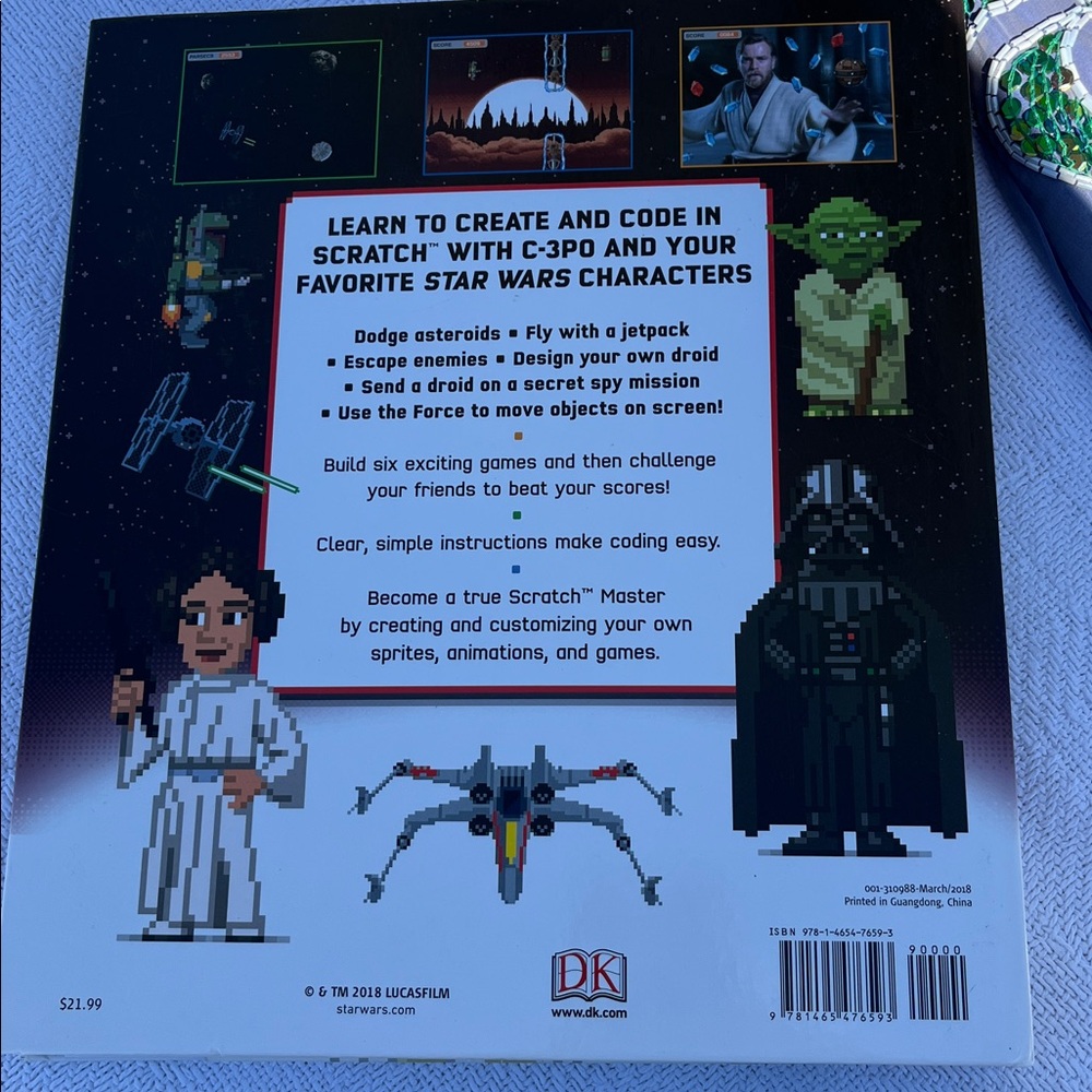 Star Wars Coding Projects & DK Coding with Scratch Workbook Set - Picture 5 of 7